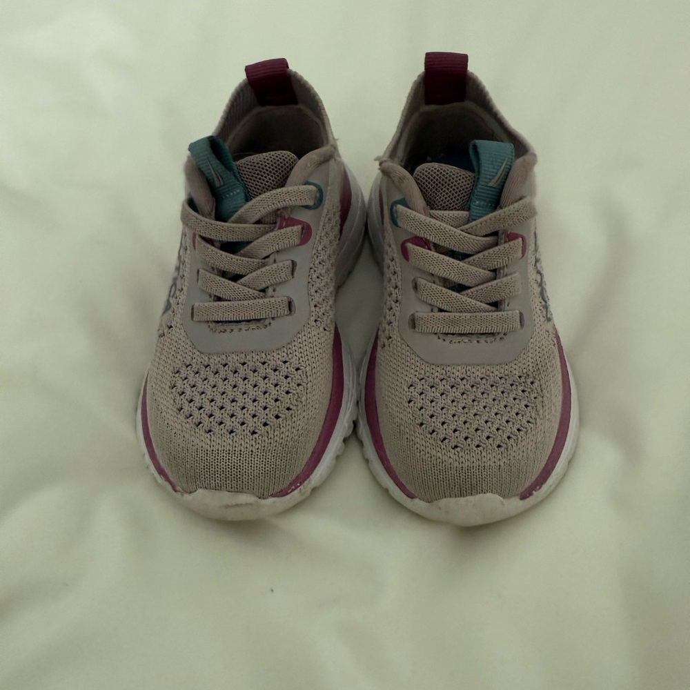 Nautica Kids' Beige and Purple Sneakers